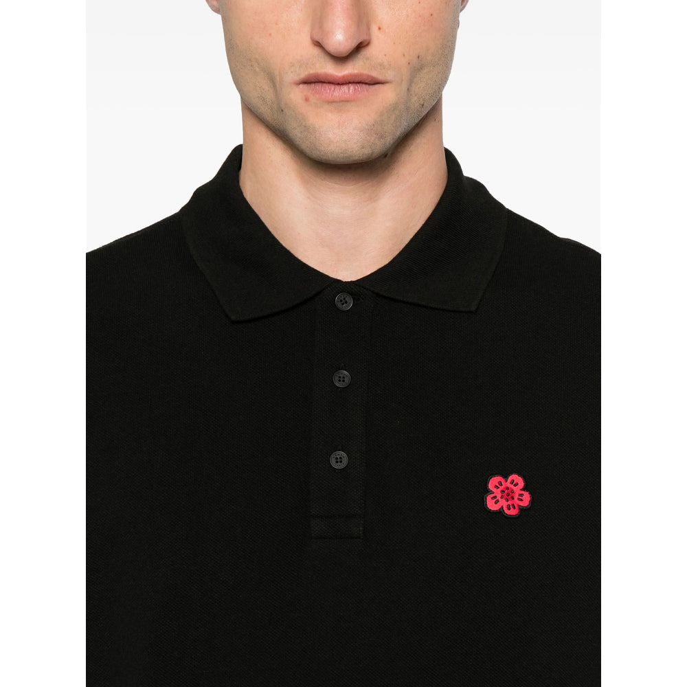 Kenzo Black Polo Shirts Men - 4