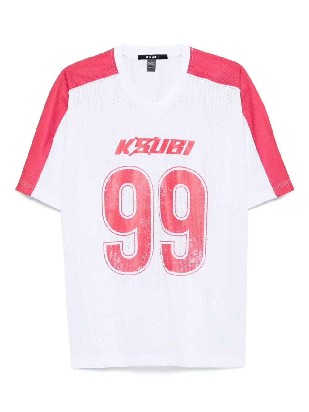 Stinger Moto Boyfriend 99-number ribbed jersey top - 1