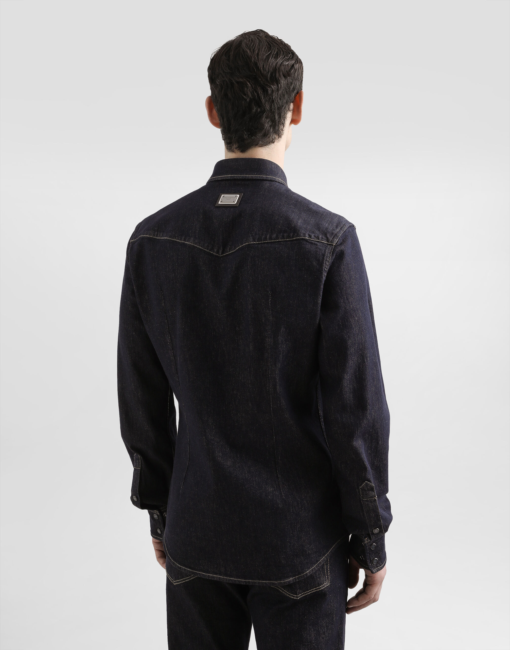 Stretch denim shirt - 3