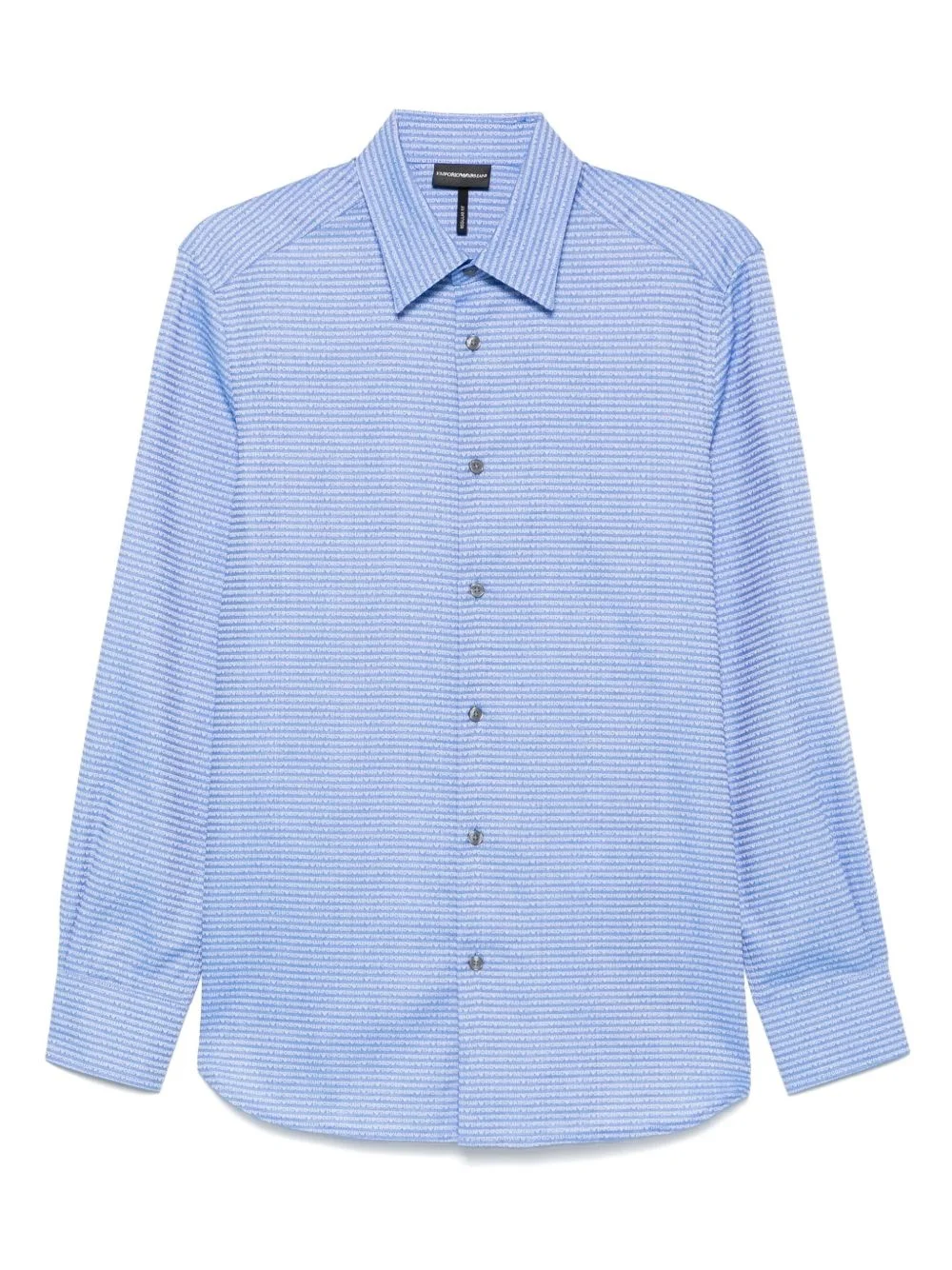 jacquard-logo cotton shirt - 1