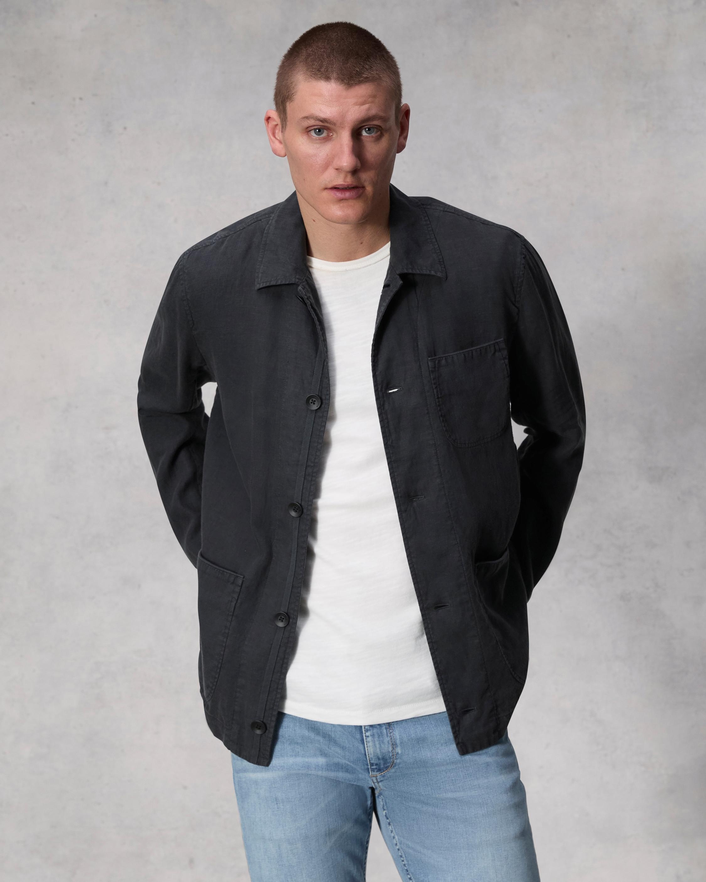 Evan Linen Chore Jacket - 2