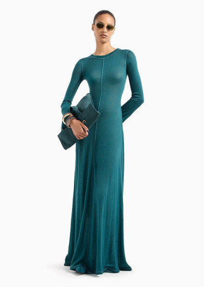 GIORGIO ARMANI Long dress in cashmere jersey outlook