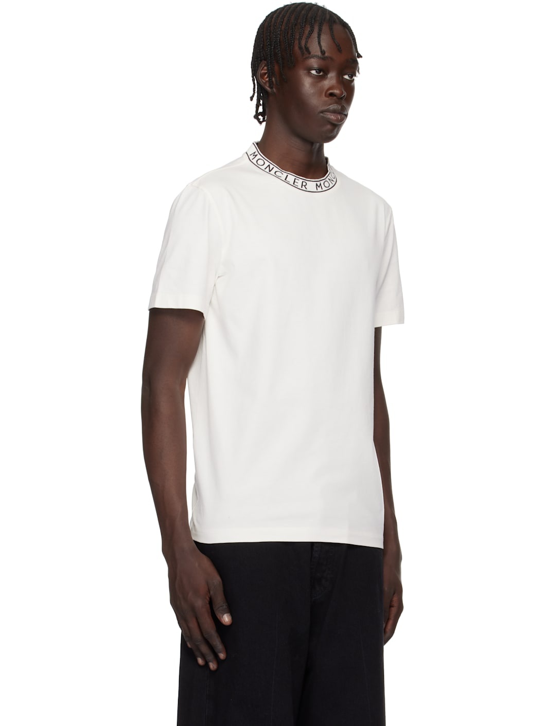 White Logo-Trimmed Cotton T-shirt - 2