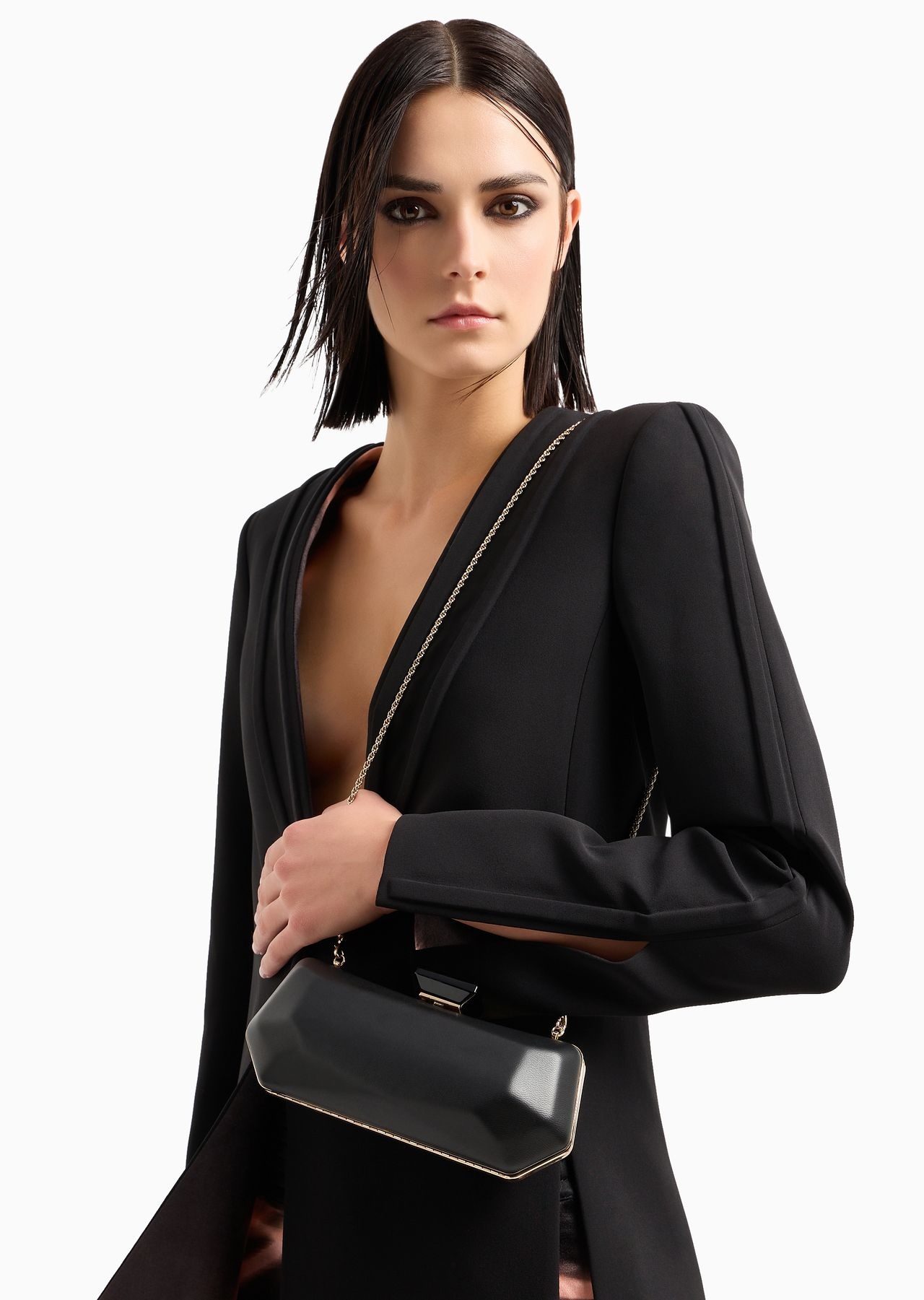 Nappa-leather clutch bag - 7