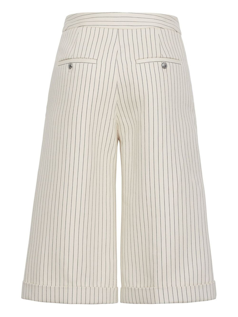 ADAM LIPPES pinstripe twill shorts outlook