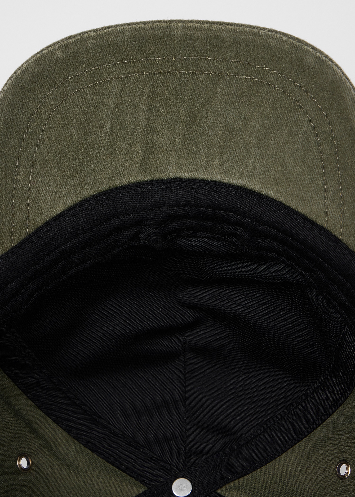 Khaki 'Happy' Cotton Cap - 5