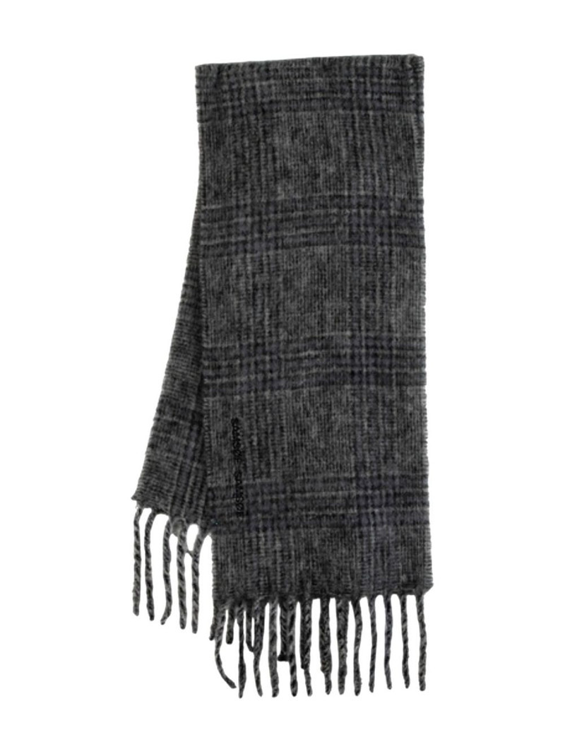 Alex checked fringed scarf 1