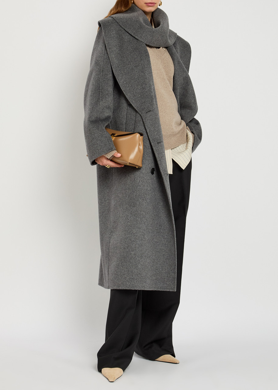 Rohe Scarf-effect Wool and Cashmere-blend Coat - 4