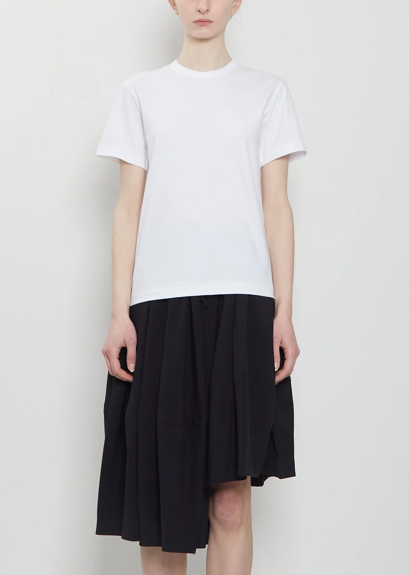 Logo Cotton Tee — White - 1