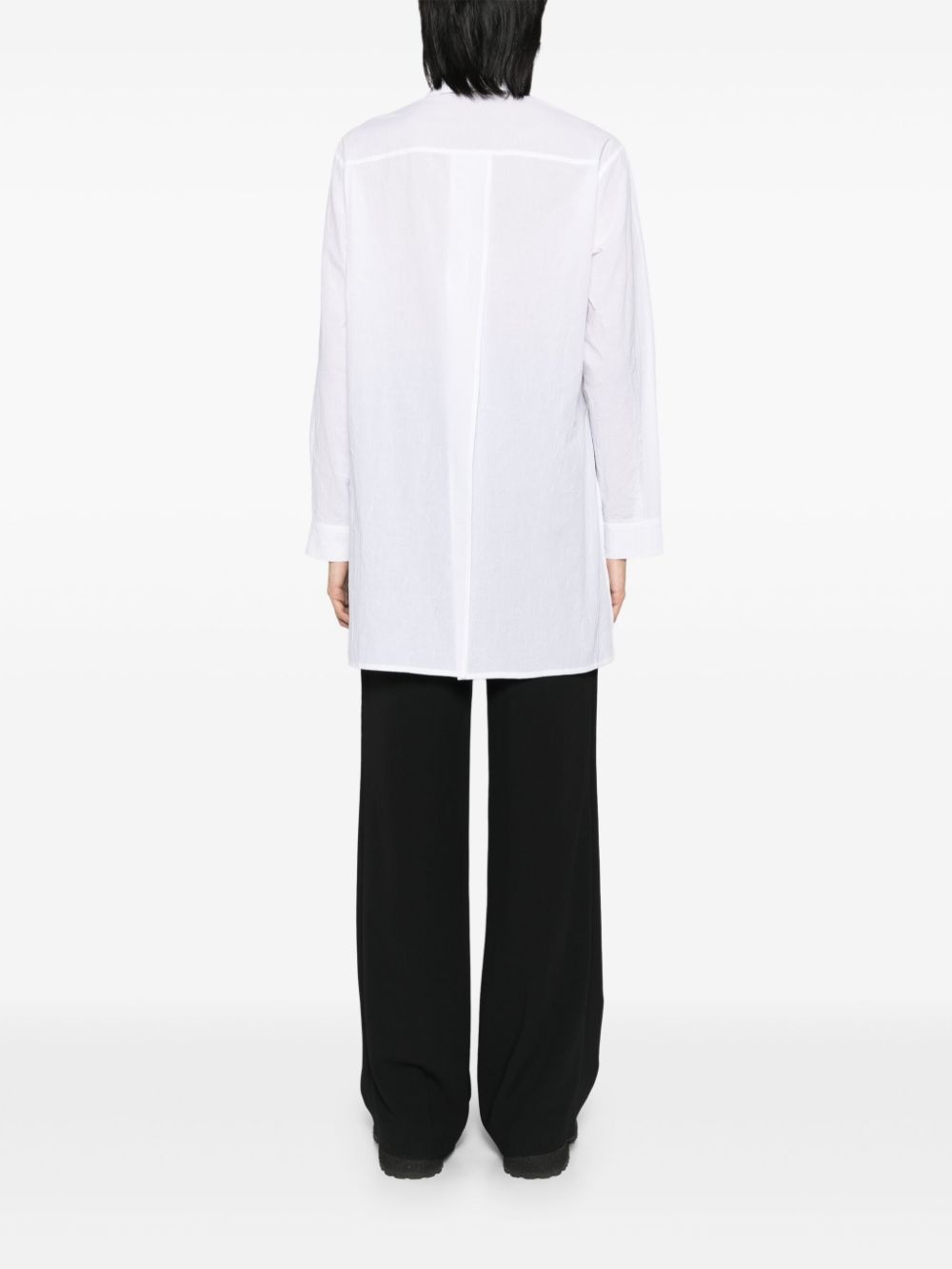 crease-effect shirt - 4