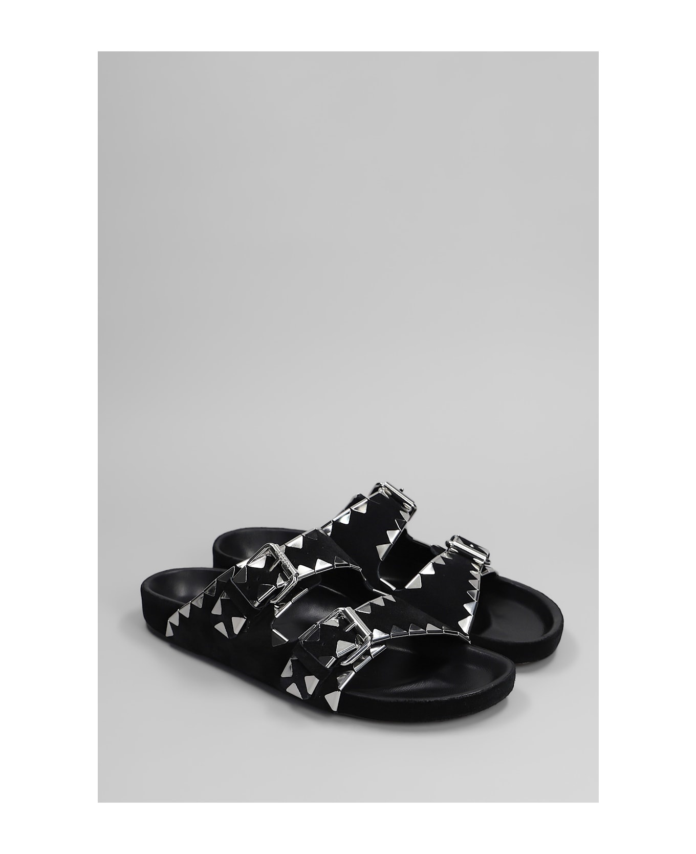 Lennyo Flats In Black Suede - 2