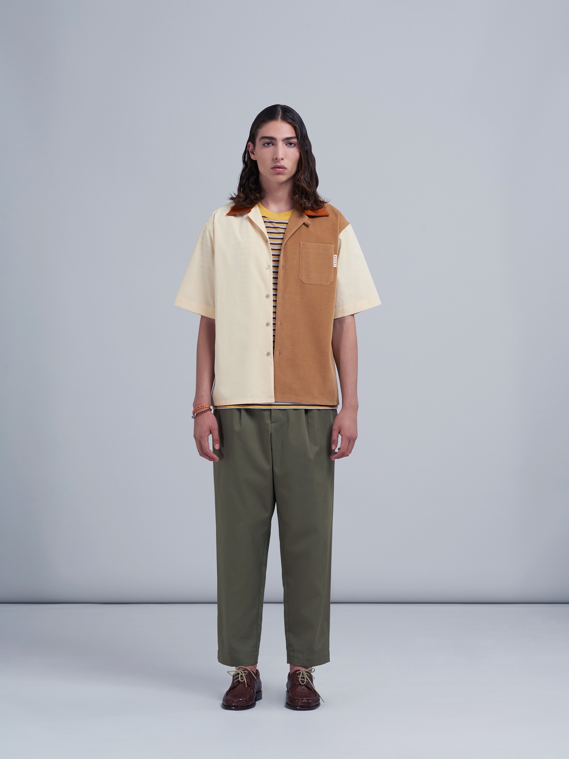 GABARDINE COTTON CROPPED TROUSERS - 2