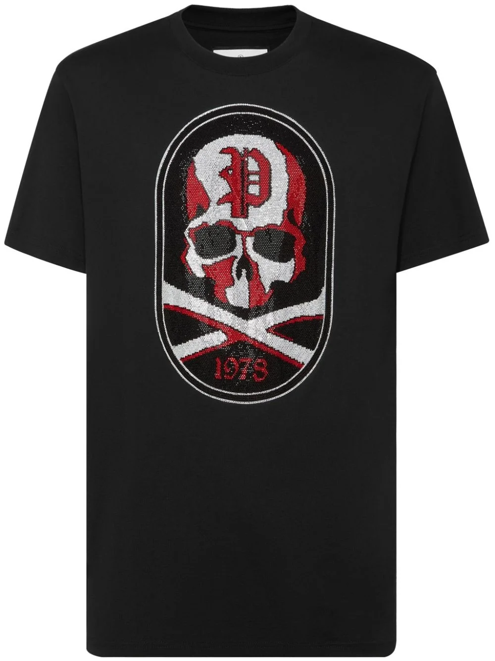 Skull&Bones-patch cotton t-shirt - 1
