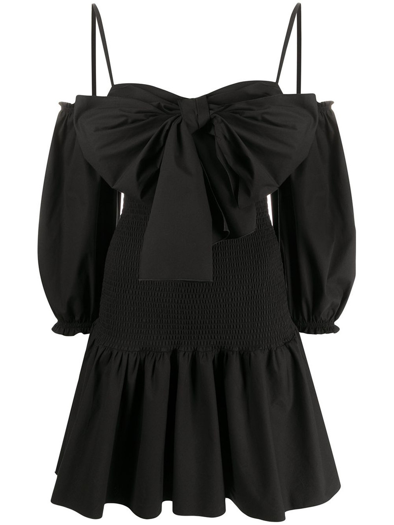 bow-detail poplin dress 1
