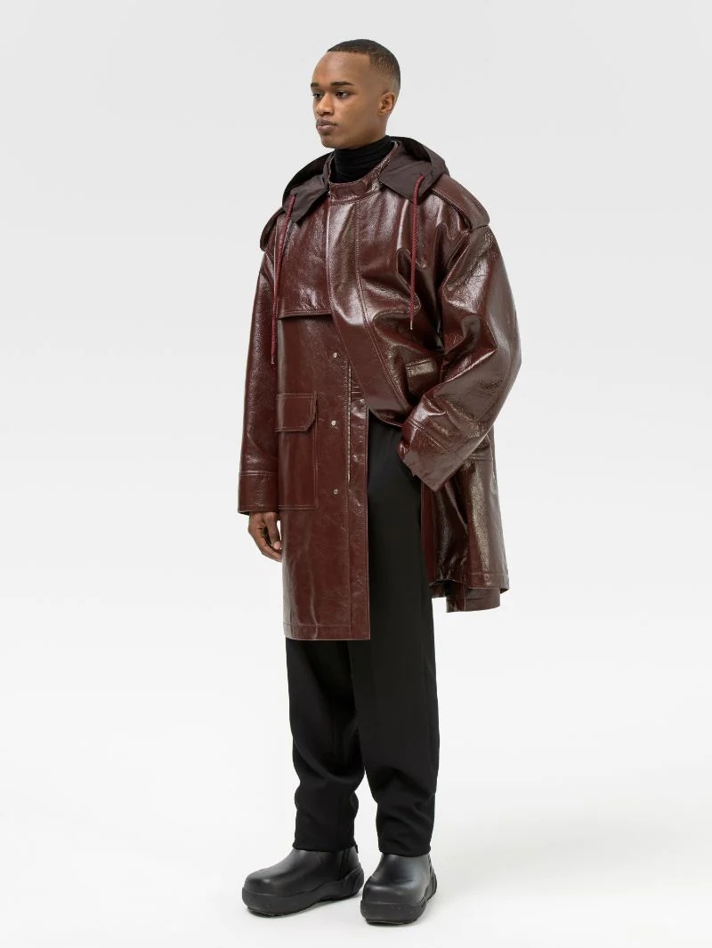 LEATHER MOD COAT - 2