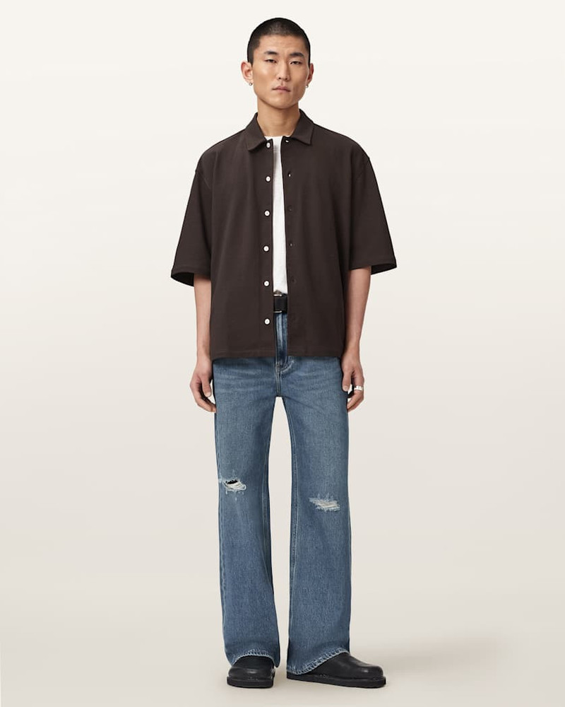 ALLSAINTS STALLONE OVERSIZED SHORT SLEEVE SHIRT outlook