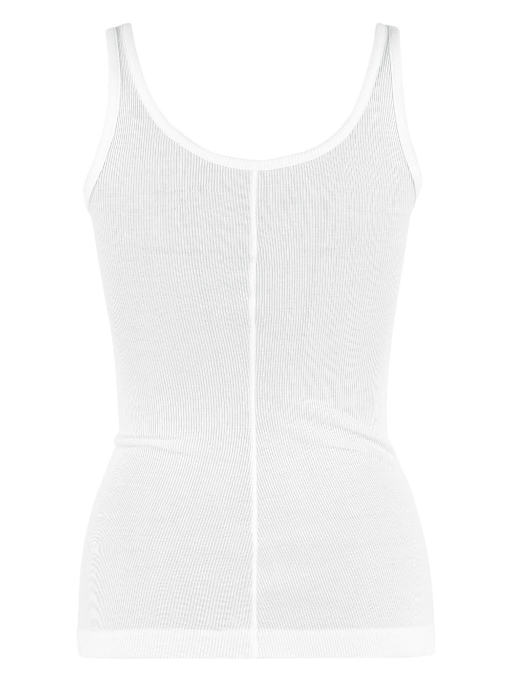ribbed knit vest - 2
