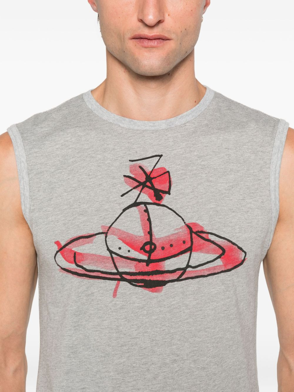 DRAWN-ORB SLEEVELESS TOP - 2