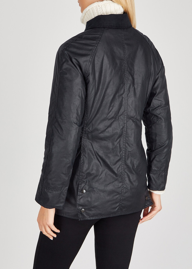 Barbour Beadnell Navy Waxed Cotton Jacket 3