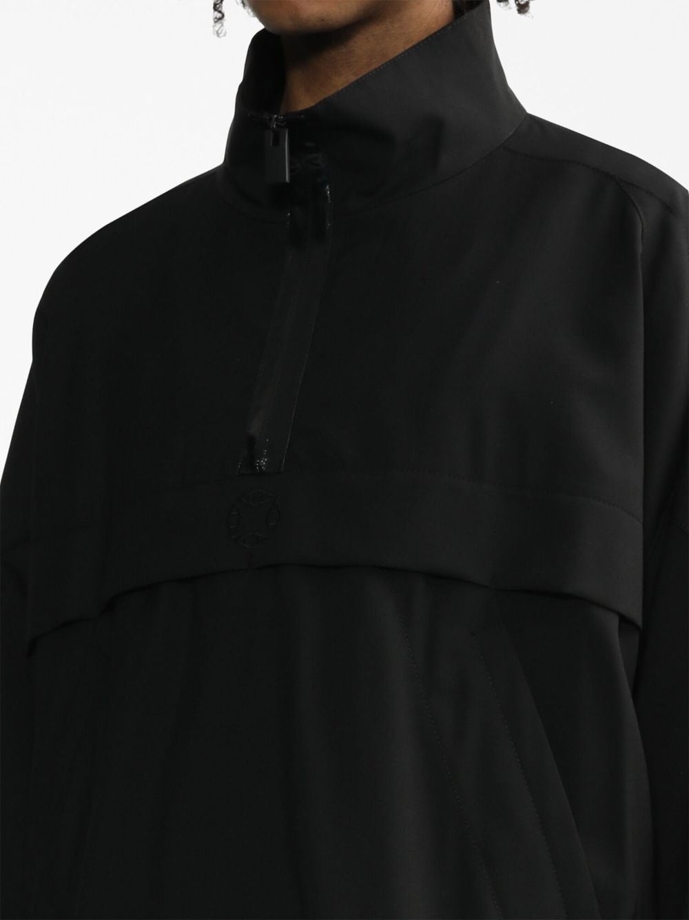 high-neck zip-detail jacket - 5