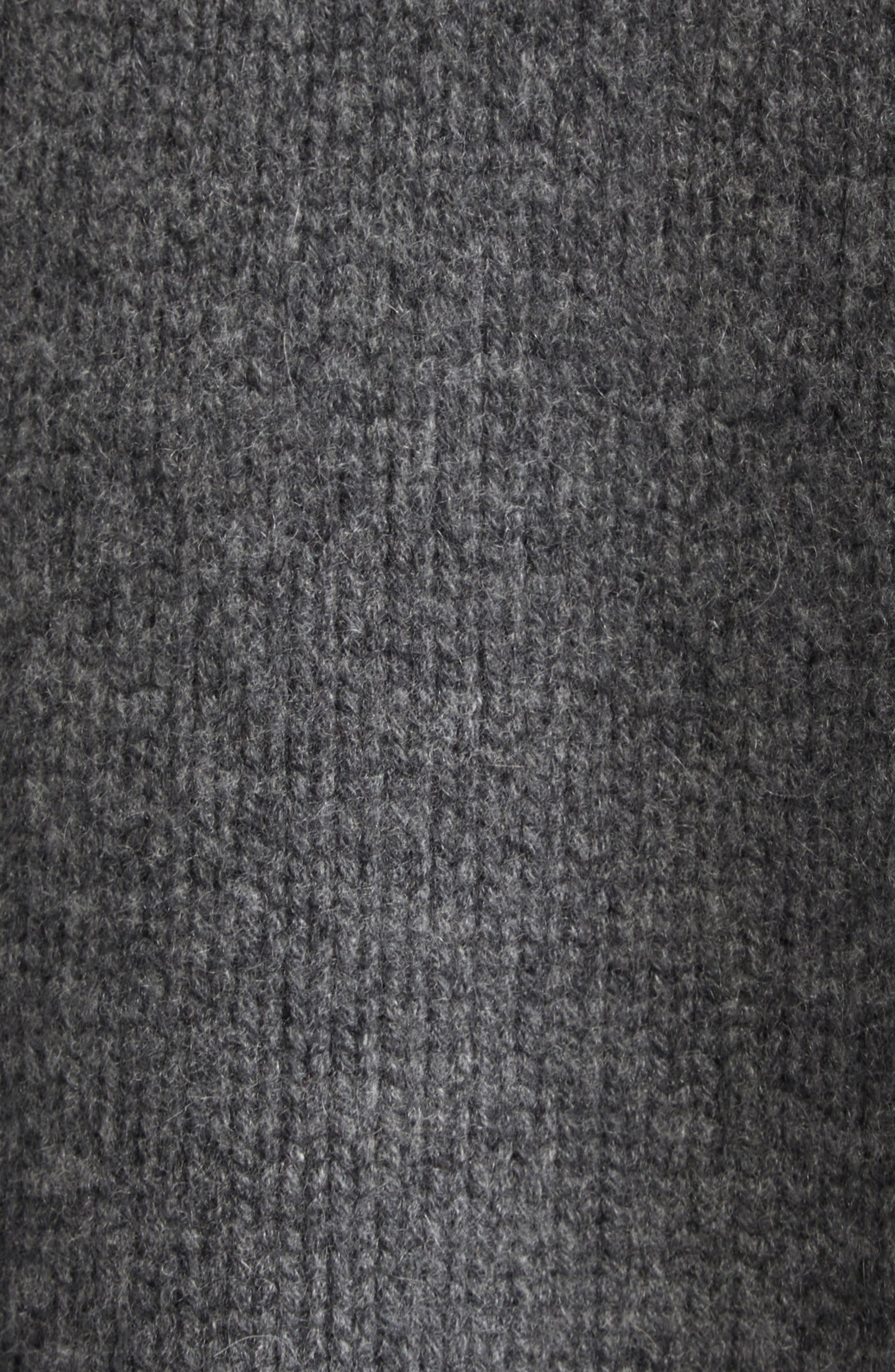 LOULOU DE SAISON Derry Cashmere U-Neck Sweater in Anthracite Melange at Nordstrom - 6