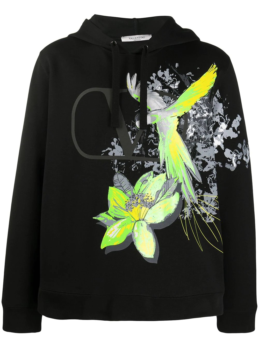 jungle-print VLOGO hoodie - 1