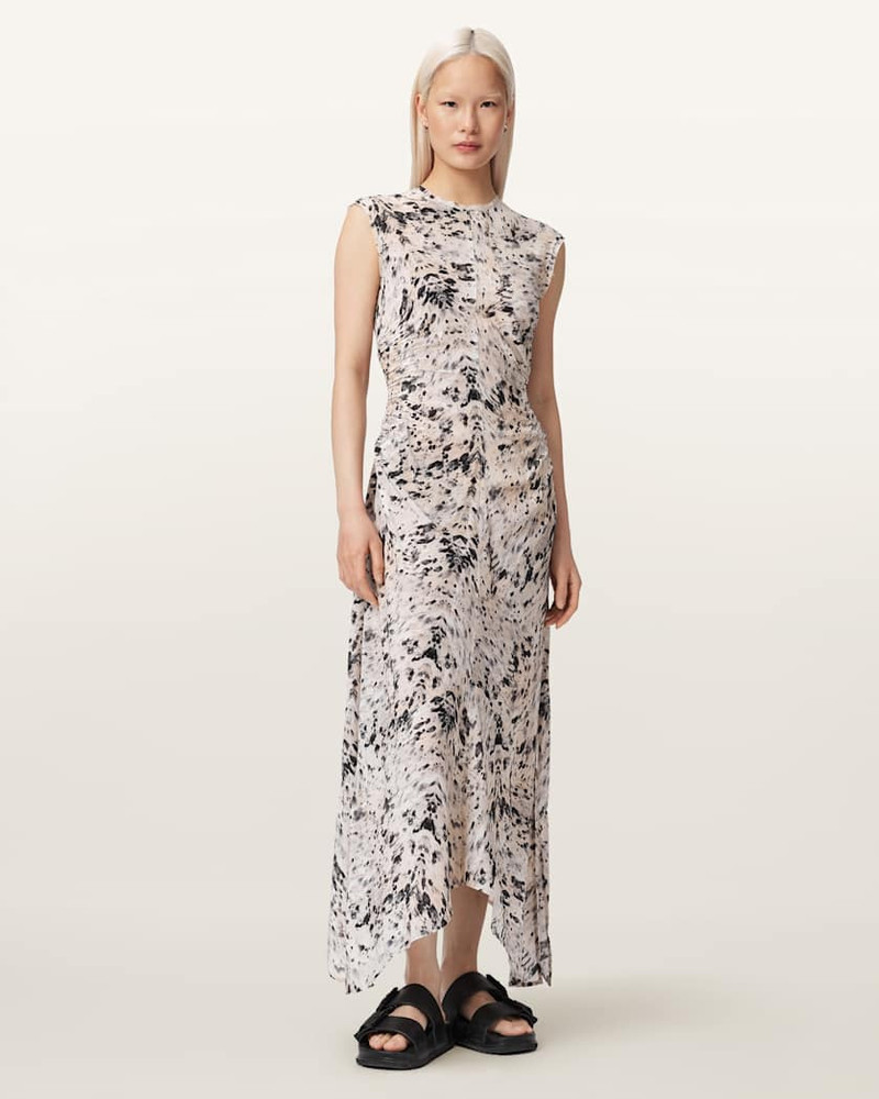 NOOR ASYMMETRIC SLEEVELESS MAXI DRESS 5