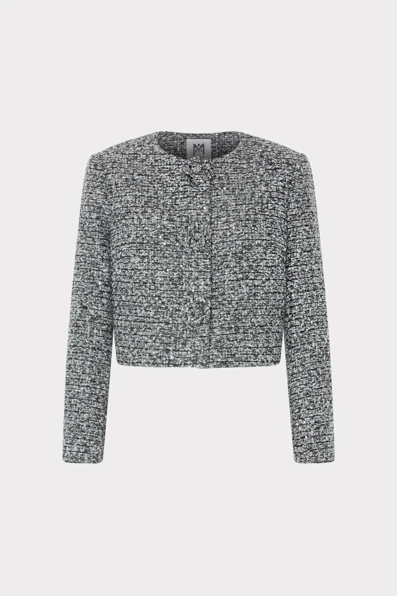 Selena 3-D Floral Cropped Jacket - 1