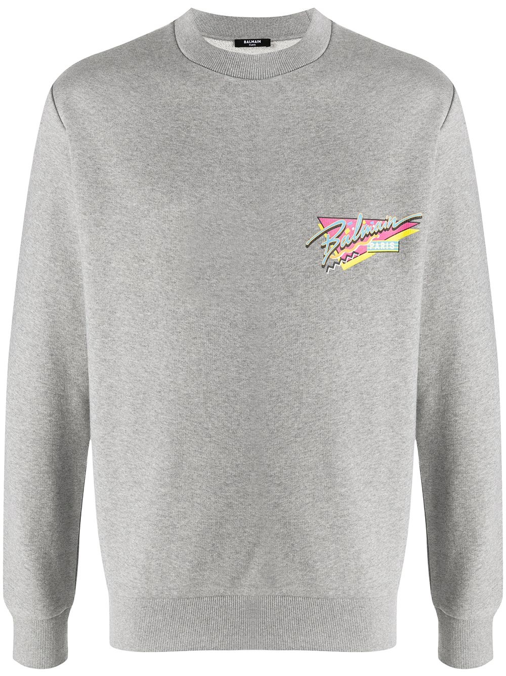 logo print sweatshirt - 1