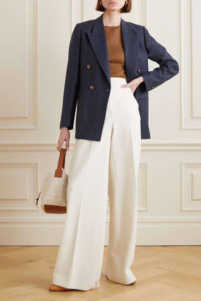 Loro Piana Aurora linen and wool-blend twill blazer outlook