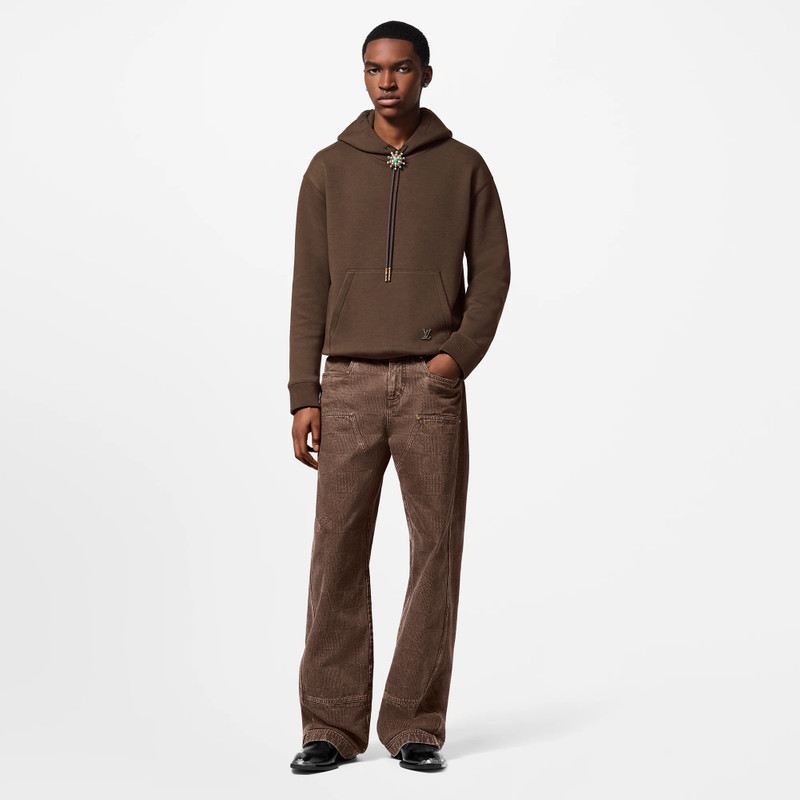 Louis Vuitton Embellished Cotton Hoodie outlook