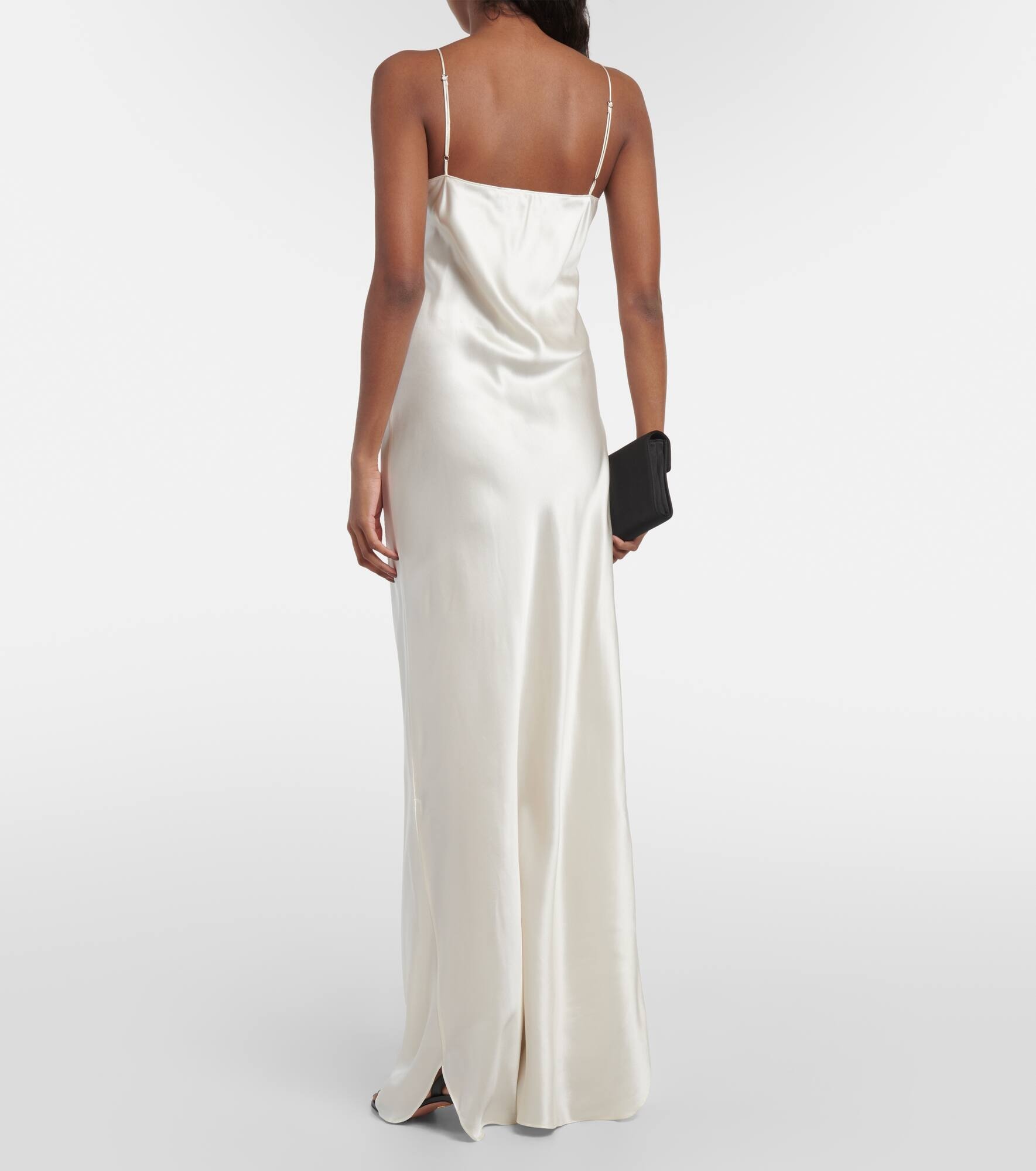 Cami silk satin maxi dress - 3