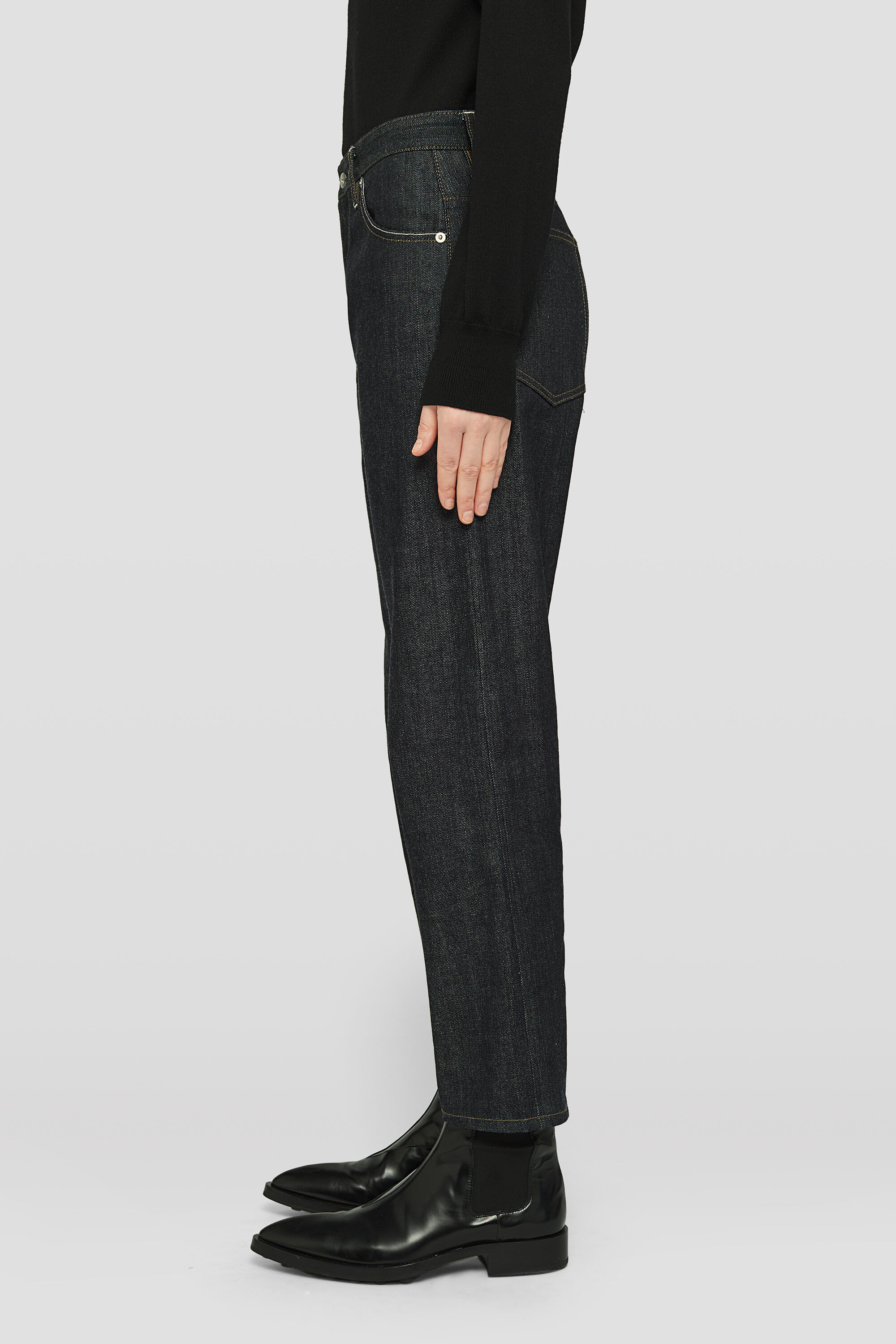 Twisted Denim Trousers - 3