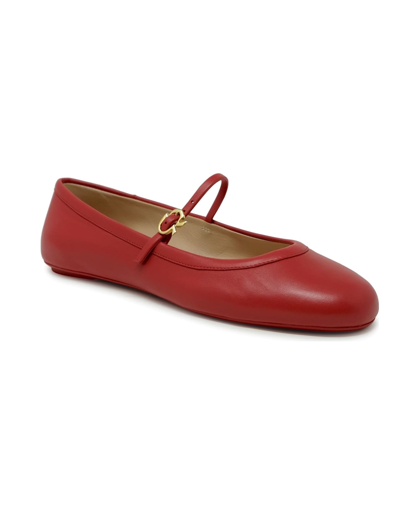 Gianvito Rossi Leather Ballerina - 2