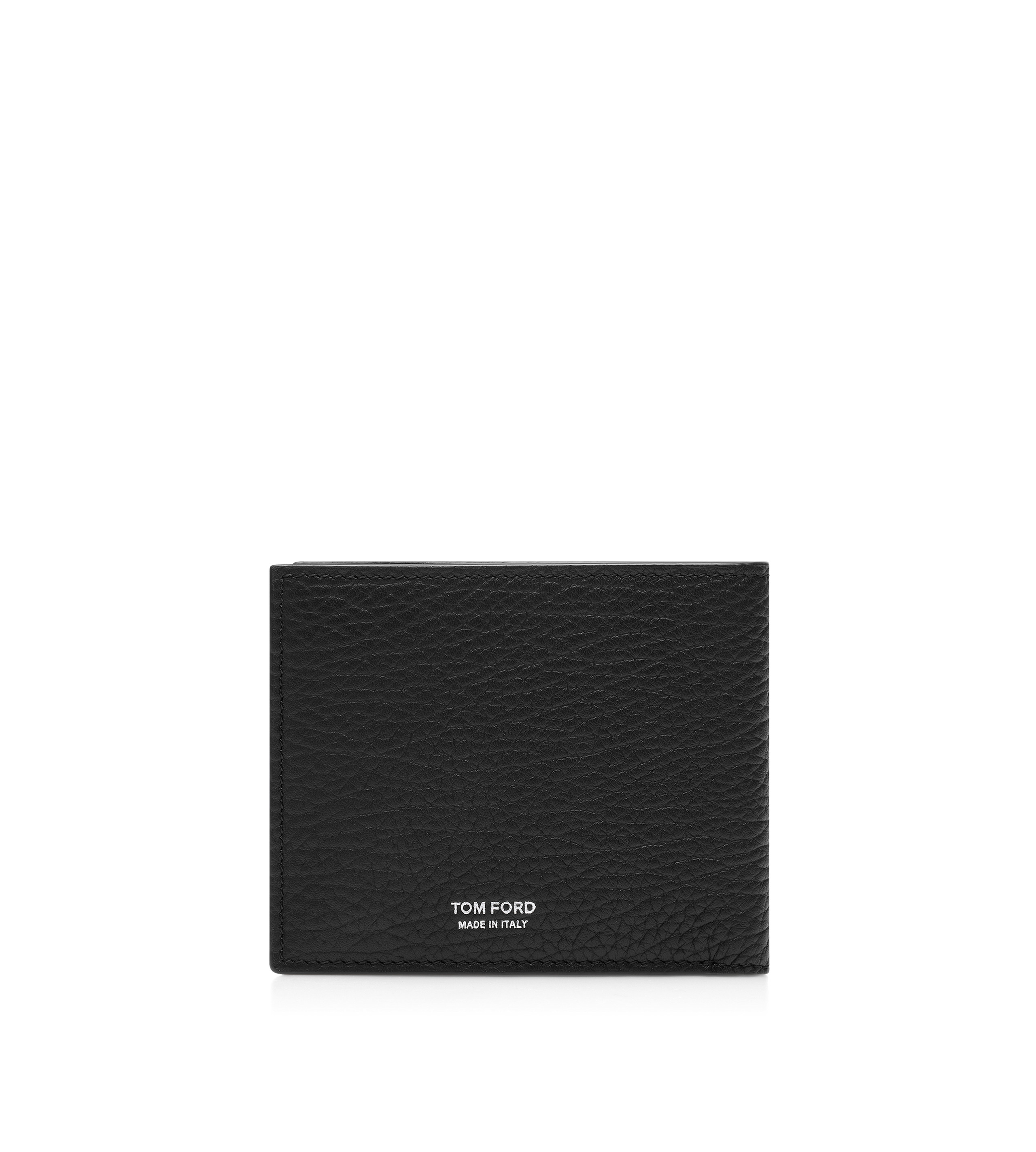 PRINTED DEER LEATHER ELONGATED T LINE CLASSIC BIFOLD WALLET - 2