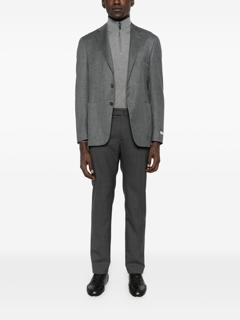 Canali zip-neck wool sweater outlook