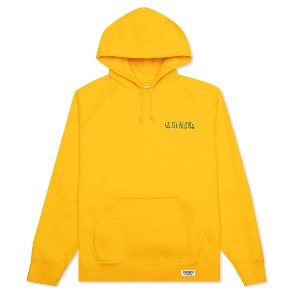 WACKO MARIA WASHED HEAVYWEIGHT PULLOVER SWEATSHIRT TYPE-4 - YELLOW - 1