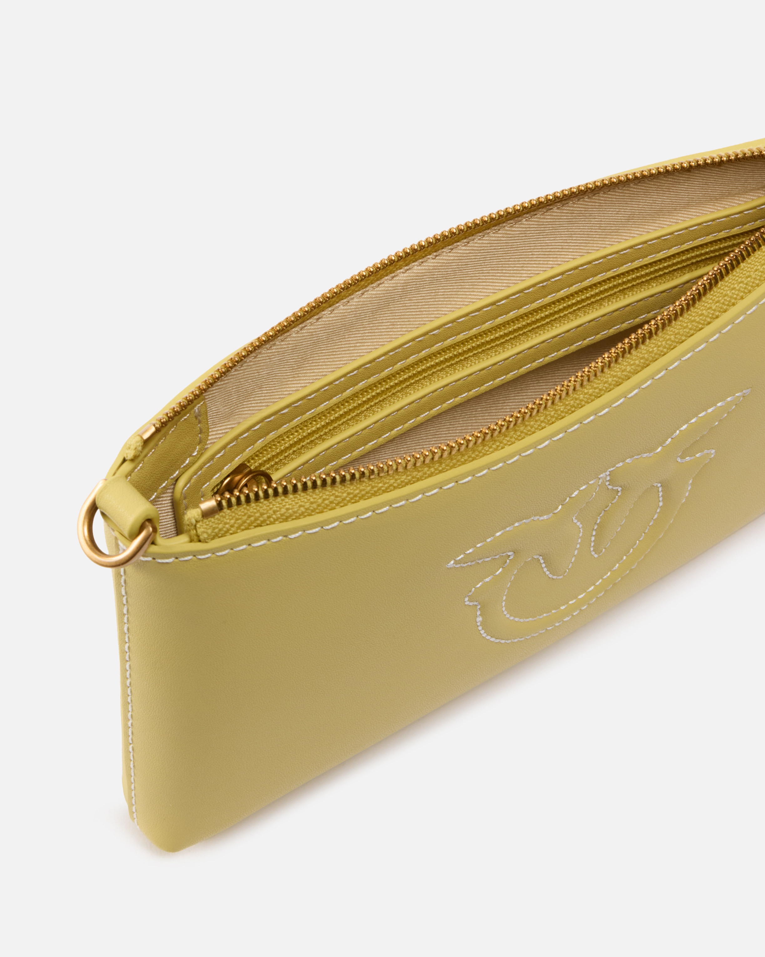 FLAT LEATHER CROSSBODY BAG - 4