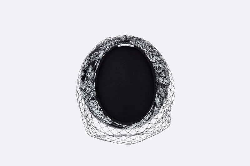 Dior Arty Plan de Paris Beret with Veil 3
