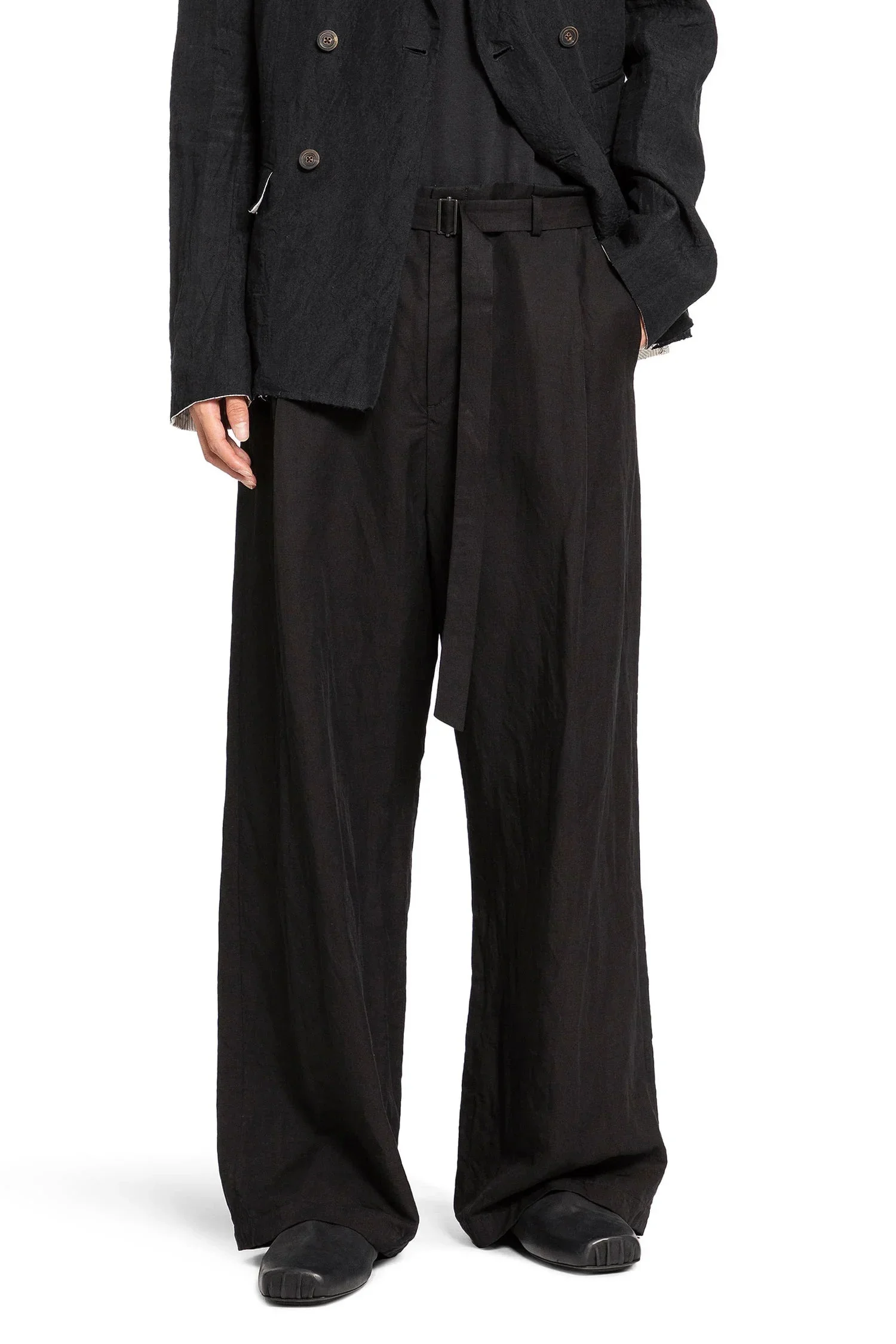 Pleated Wide Pants - 1