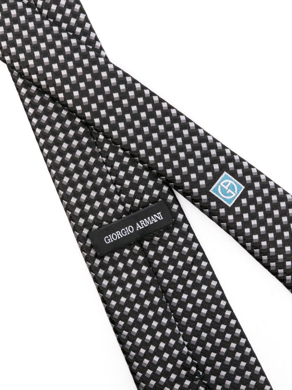 GIORGIO ARMANI patterned-jacquard silk tie | REVERSIBLE