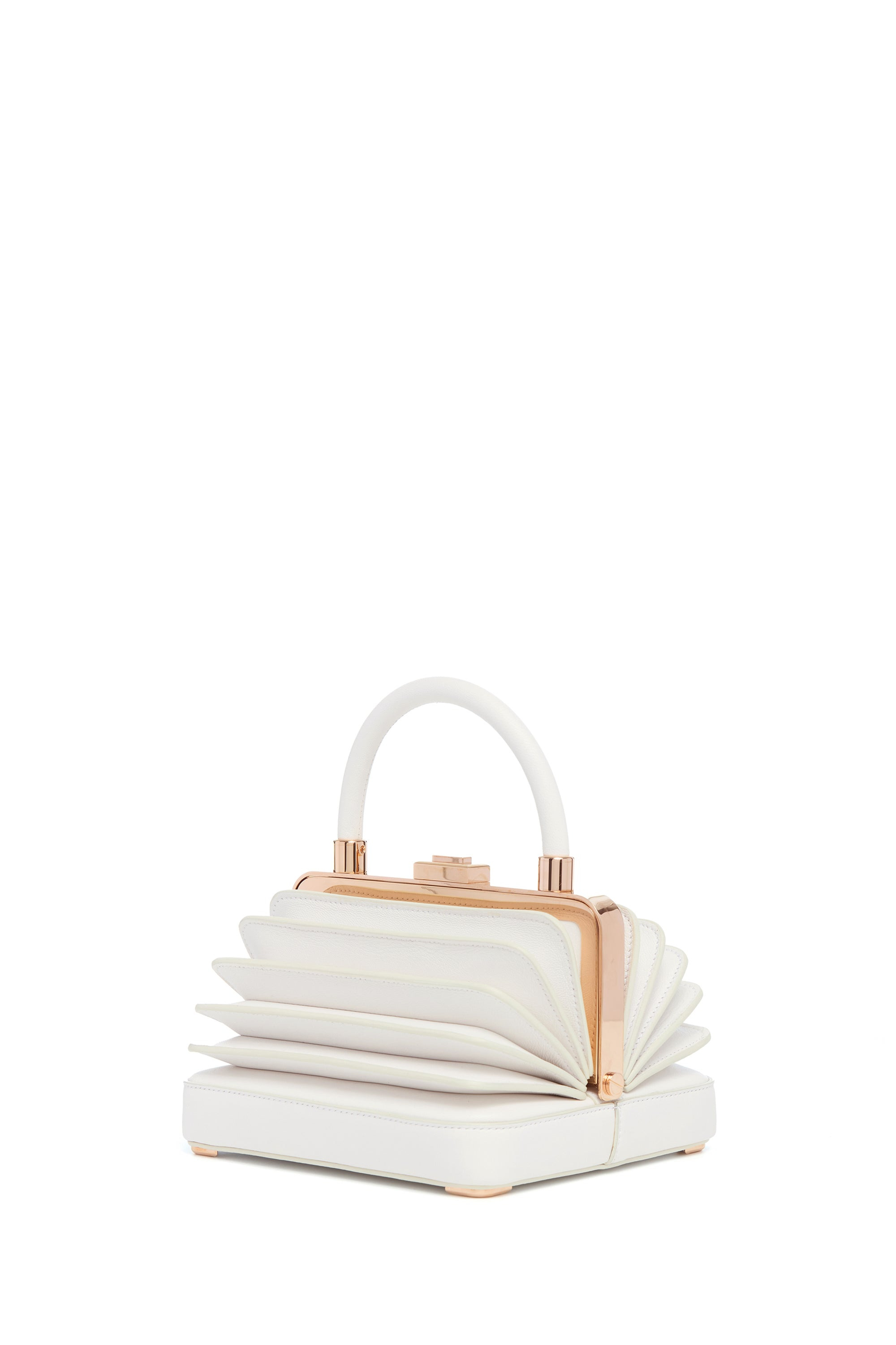 Small Diana Bag in Ivory Nappa Leather - 1