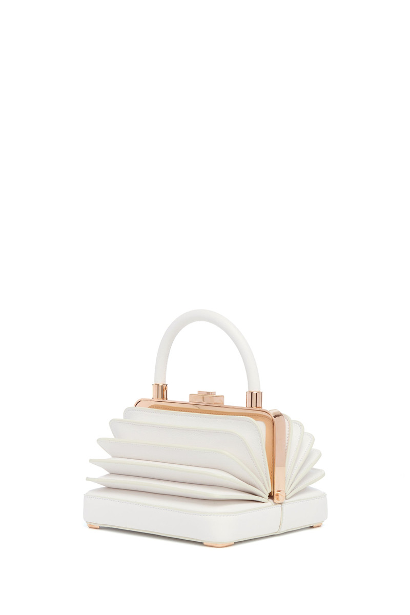 Small Diana Bag in Ivory Nappa Leather 1
