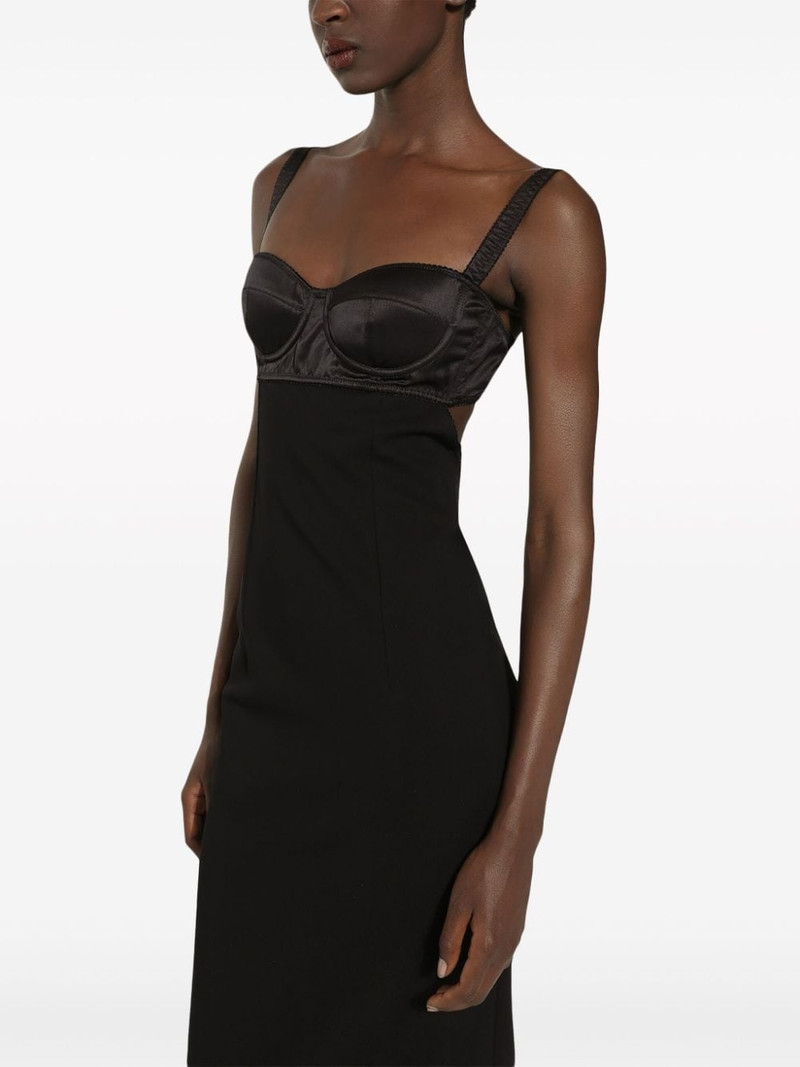 bustier-style sleeveless midi dress 5