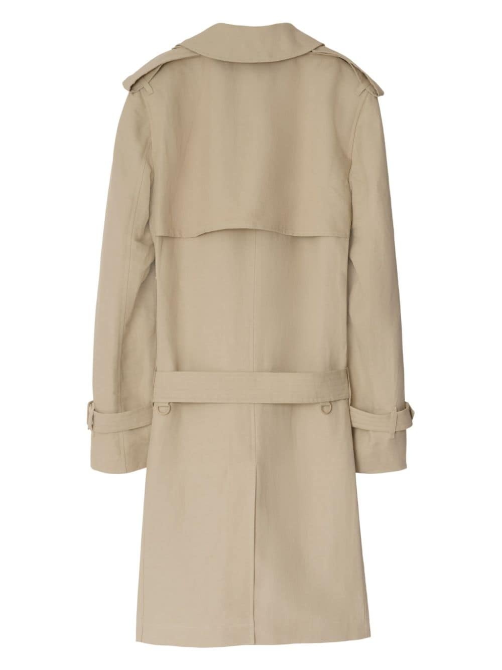 belted-waist trench coat - 5