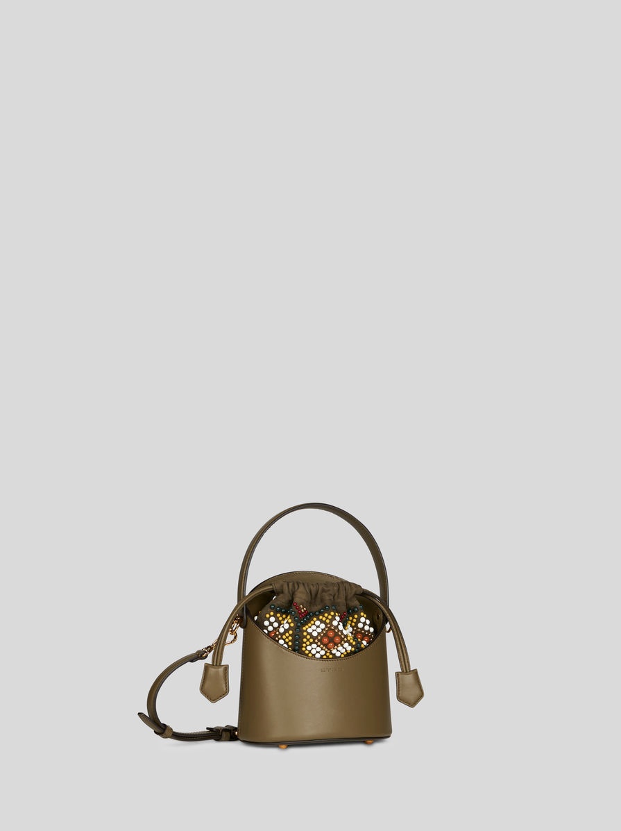 MINI LEATHER SATURNO BAG - 6