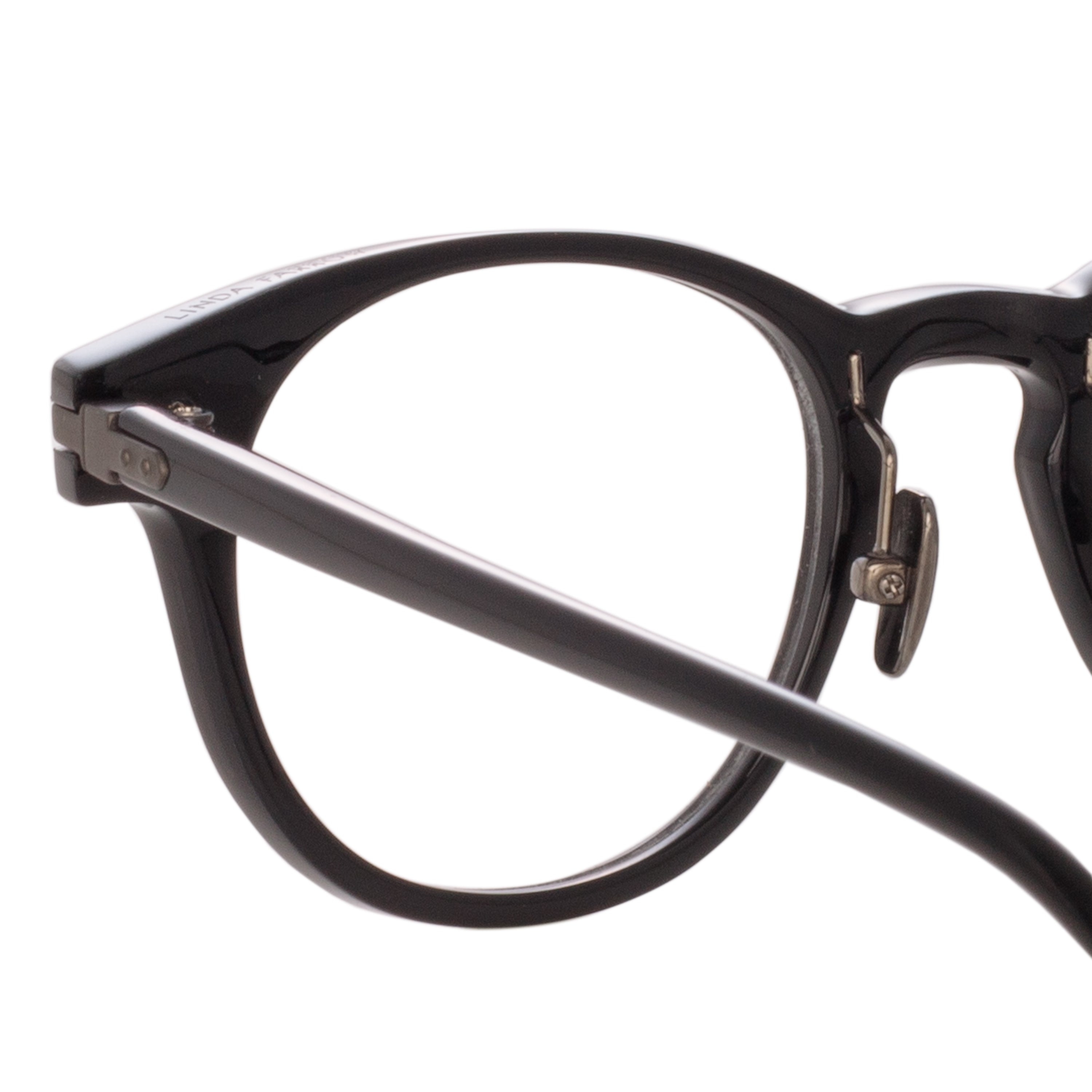 BAY OPTICAL D-FRAME IN BLACK AND NICKEL (ASIAN FIT) - 5