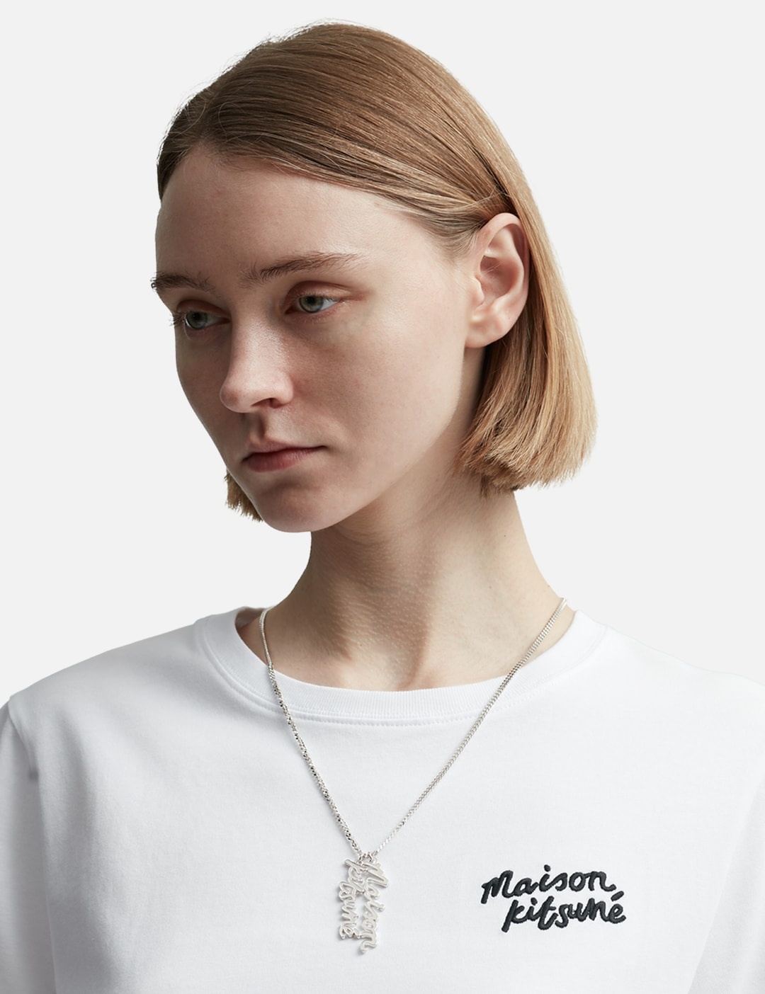 MAISON KITSUNE HANDWRITTING LONG NECKLACE - 3