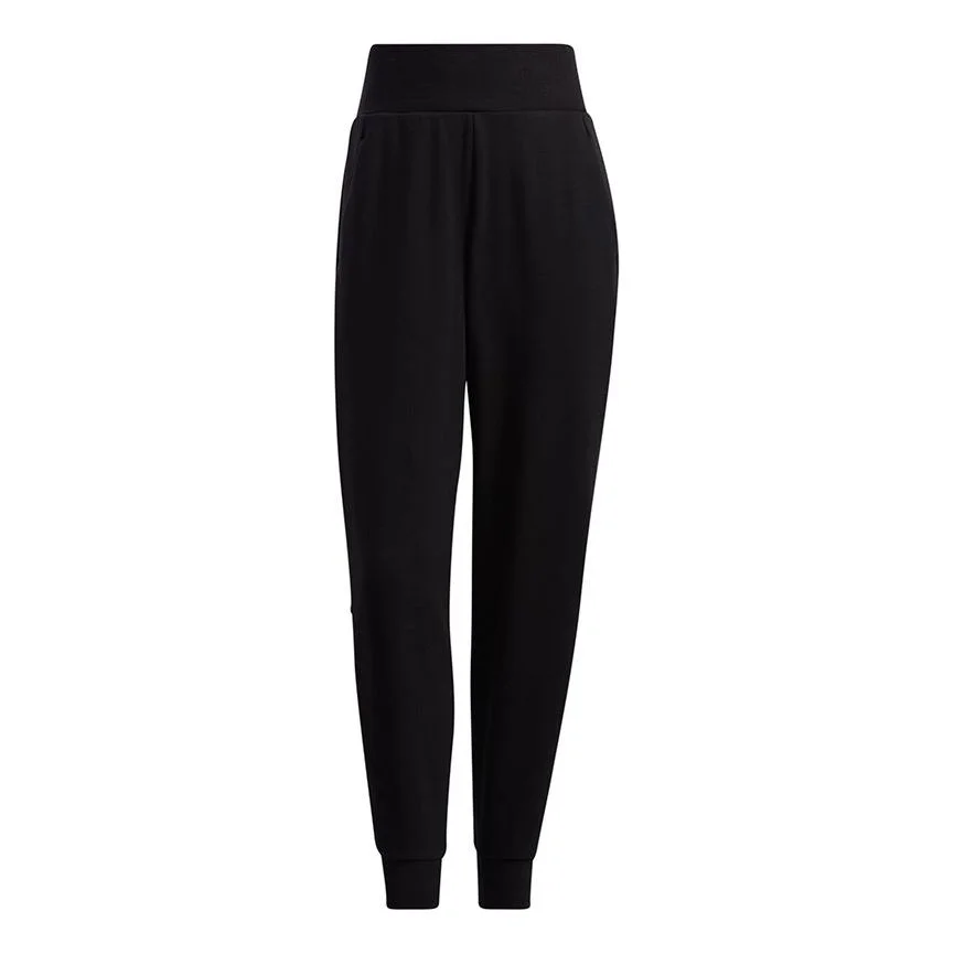 (WMNS) adidas Str W Pt Comf Solid Color Athleisure Casual Sports Long Pants/Trousers Black H09702 - 1