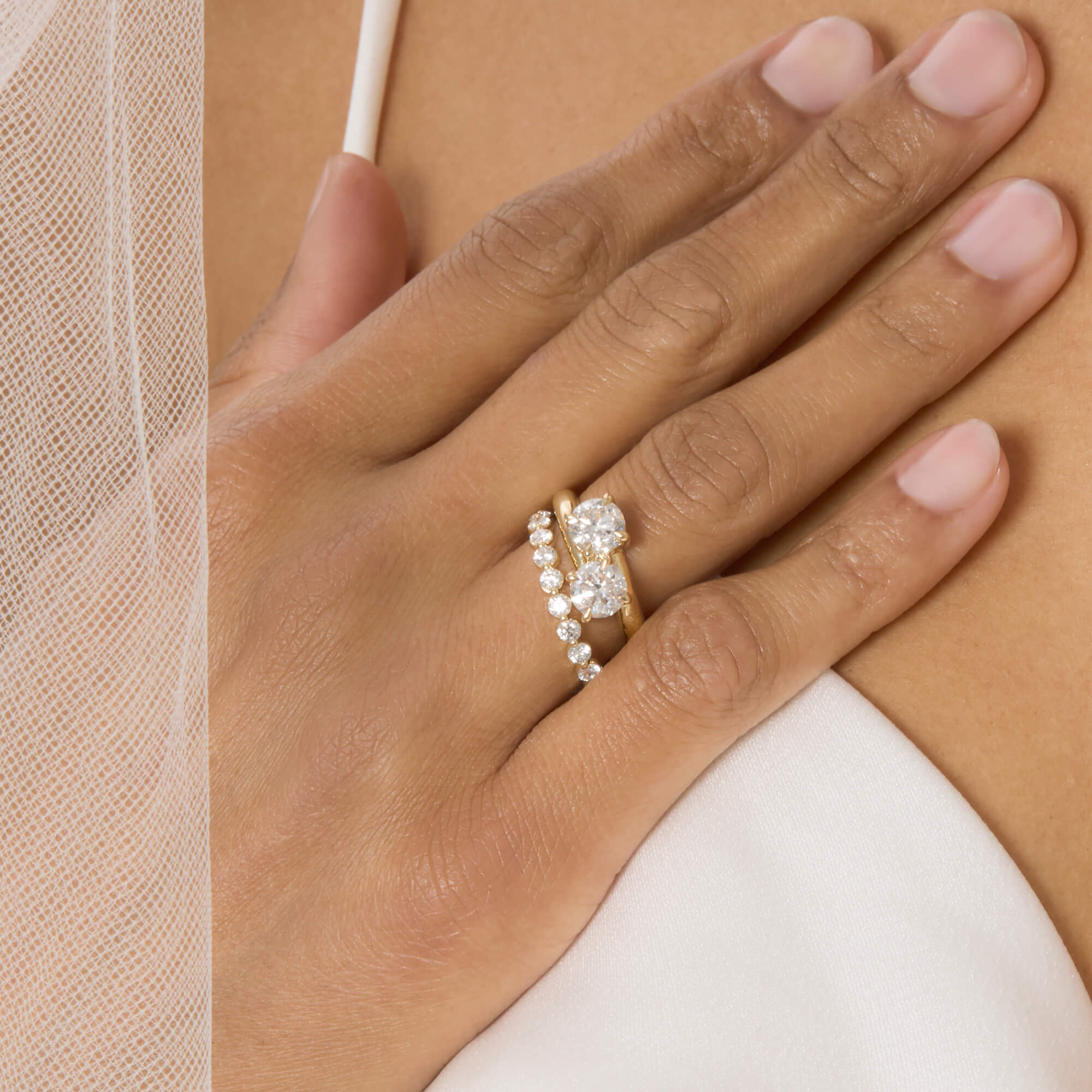 LAB-Created Diamond Moi Et Toi Ring - 6
